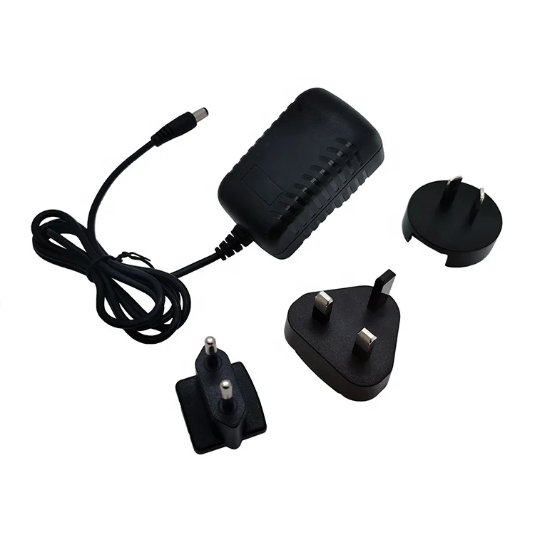 24V0.5A Interchangeable DC Plug-in Adapter with Easy Connection Quick and Convenient