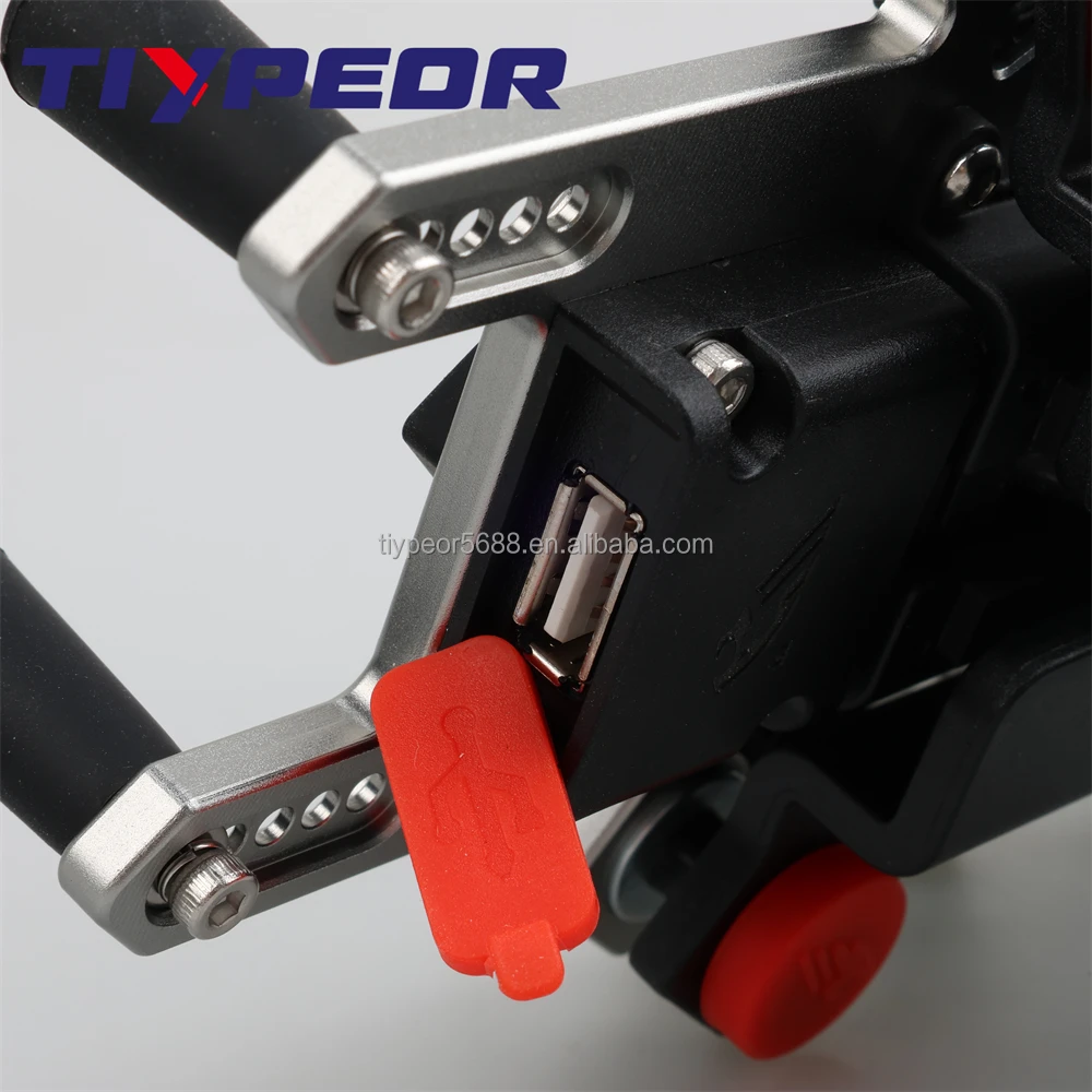 product tiypeor cnc aluminum universal motorcycle phone mount with qi 15w wireless chargervibration dampener motorcycle phone holder-10