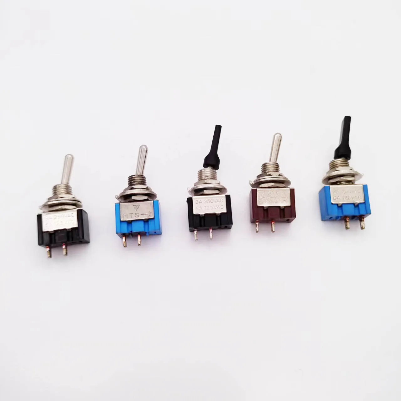 6A 125VAC 3A 250V AC Миниатюрный металлический рычажный переключатель управления светом