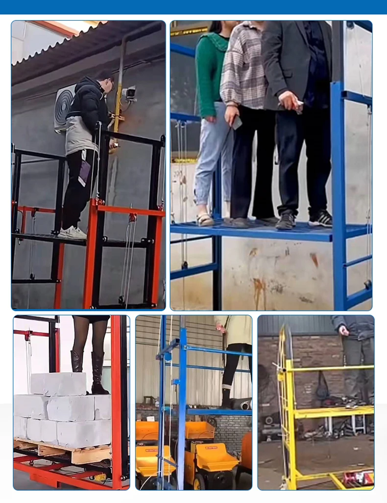 China Hot sales lift elevator electric scaffolding lifts 6m electrical scaffolding factory