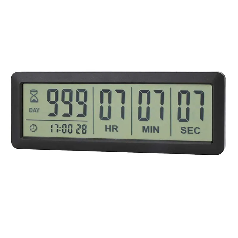 Temporizador de cuenta regresiva de mesa J R, pantalla de día, hora,  minuto, segundo, 999 días, temporizador de reloj con imán