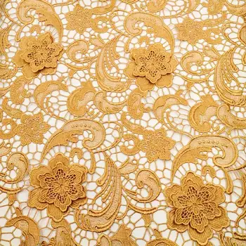 High quality French embroidery African lace fabric for party and wedding dresses