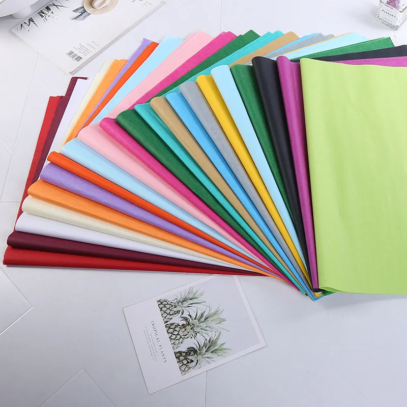 Custom Craft Wrap Paper for Flower Shirts Gift Packaging Colorful Wrapping Tissue