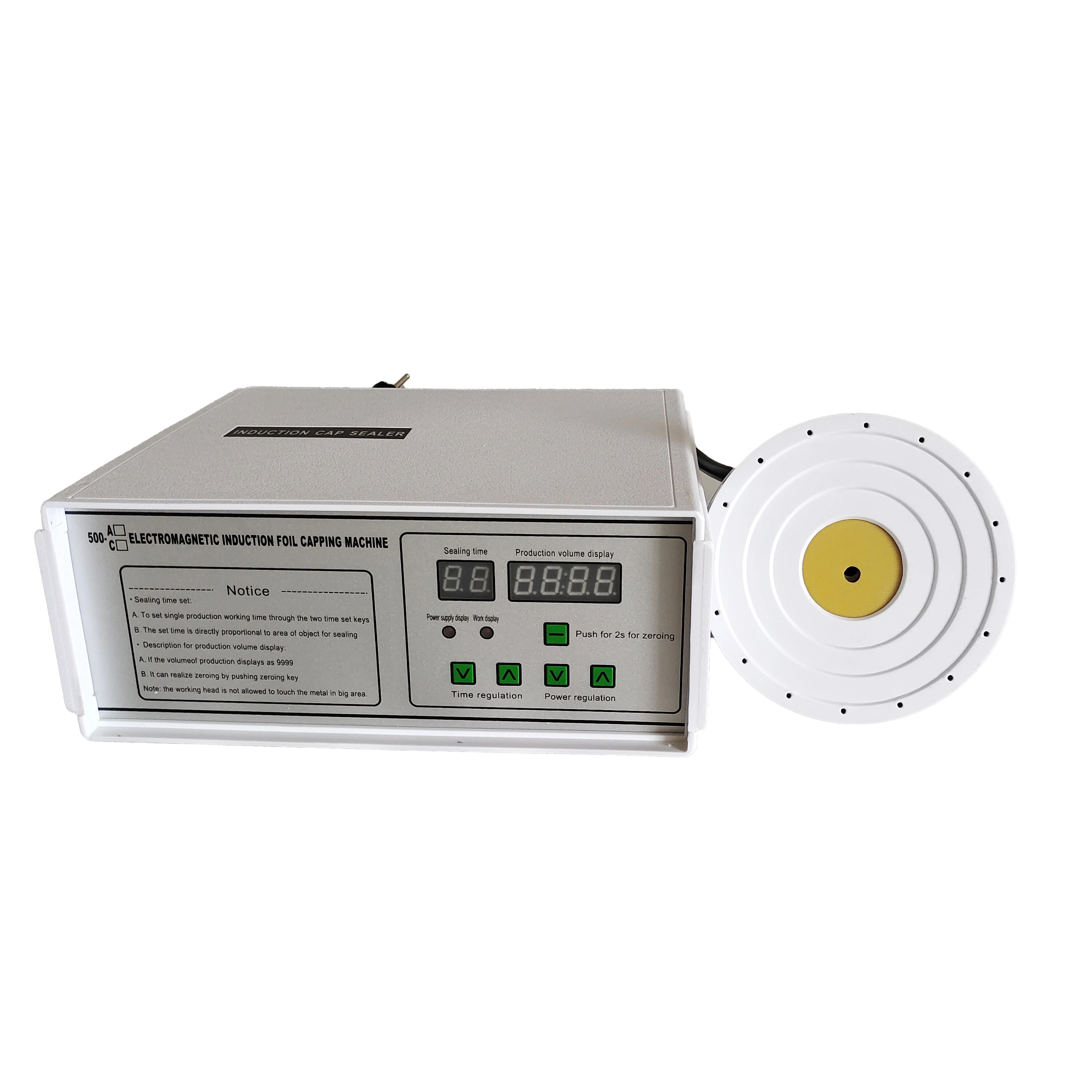TEBAK Small Tabletop Handled Foil Aluminum Liners Sealing Machine Heat Aluminum Foil Electromagnetic Induction Sealing Machine