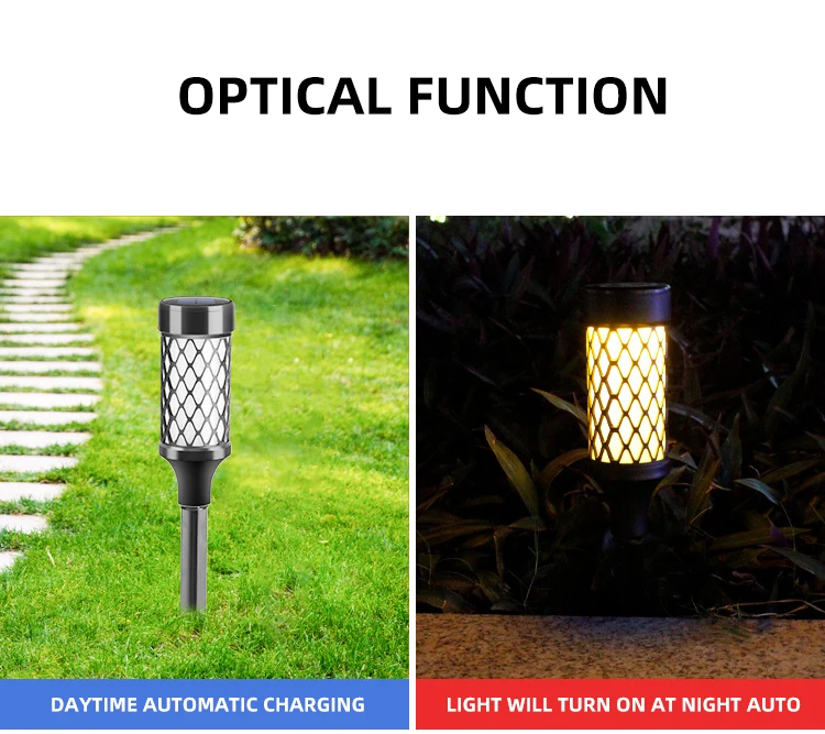 2022 New Design Solar led Garden Light colorful Outdoor Waterproof Decoration landscape pathway yard light lawn lamp details