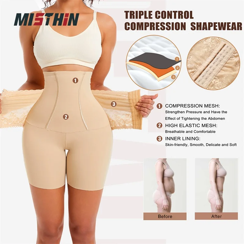 Custom Full Corset Hip Panty Underwear Women Waist Trainer Body Butt Lifter Tummy Control Shaper Bodysuit Shapewear for Women manufacture