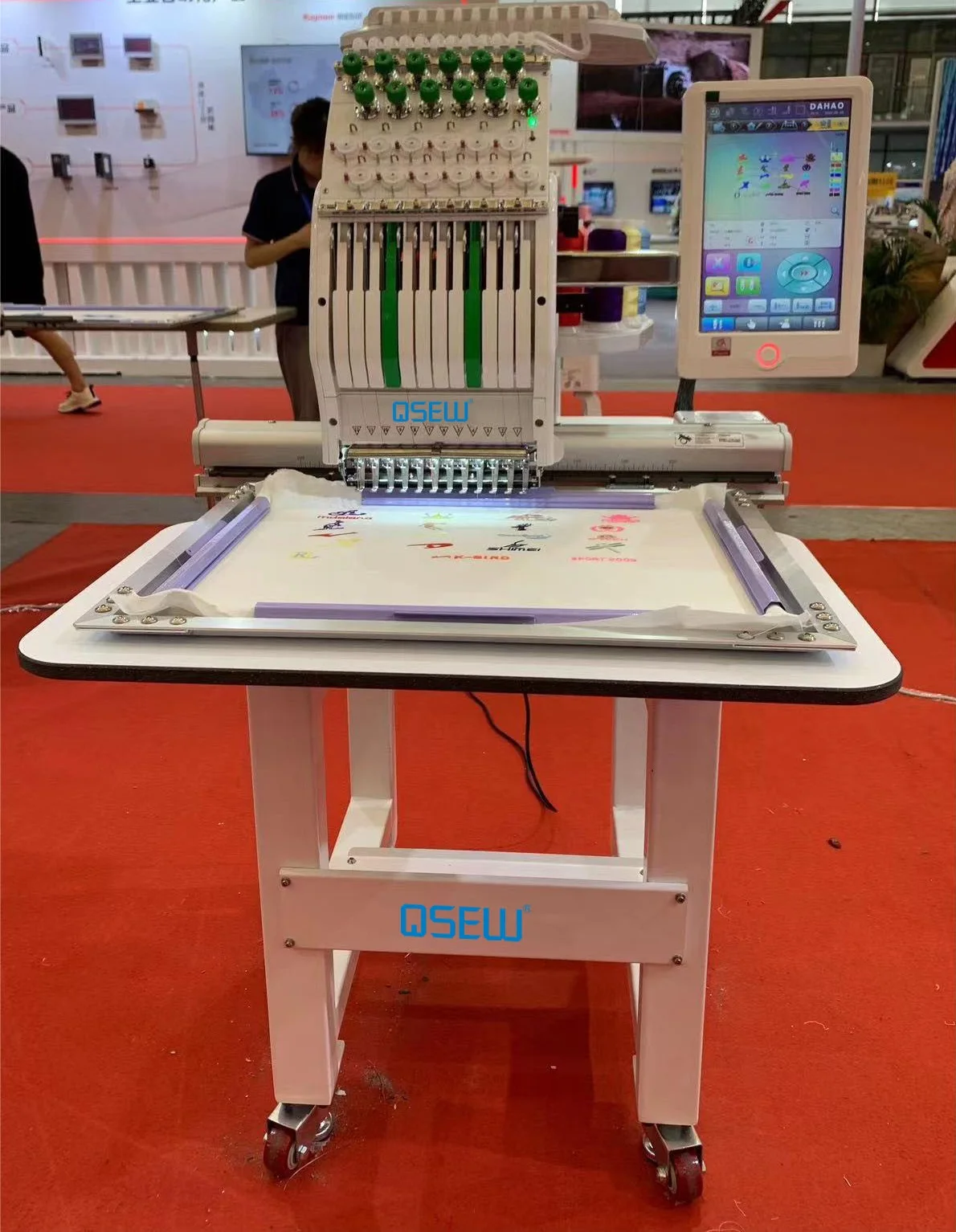 Brother Qs-1201m Computerized Embroidery Machine For T-shirt Logo