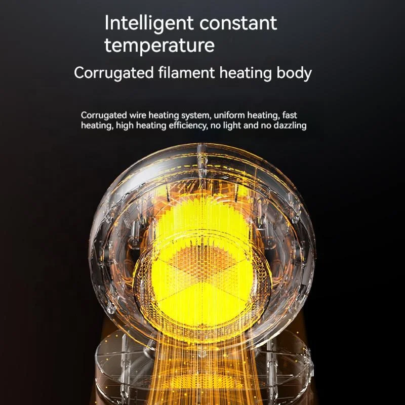 New Vertical Portable Electric Heater Household Mini Thermostat Heating Heater Office Energy Saving Electricity Small Heater 5
