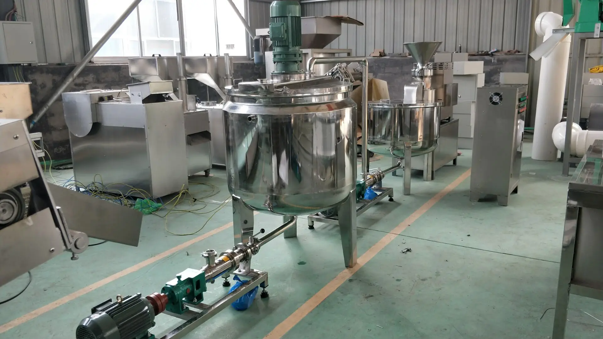 Peanut Butter Processing Line Automatic Peanut Butter Production Line Butter Making Line