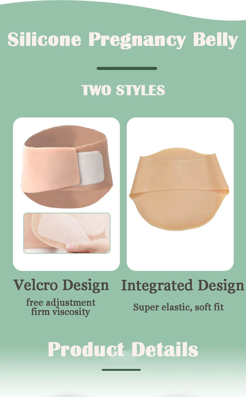 Artificial Wearable Silicon Pregnant Belly Bump 3 6 8 Months Silicone