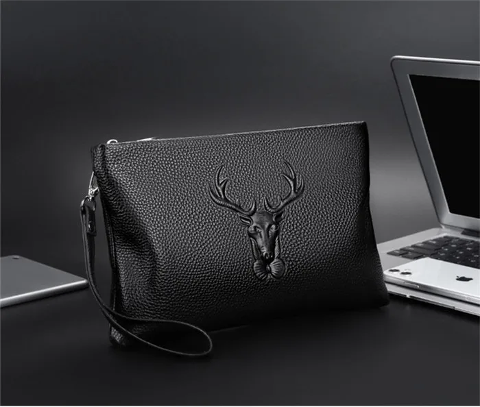 New Luxury Brand Fashion Men Clutch Bag Street Business Daily Ipad Envelope  Bag Letter Print Leather Male Day Clutches Big Purse - Clutches - AliExpress