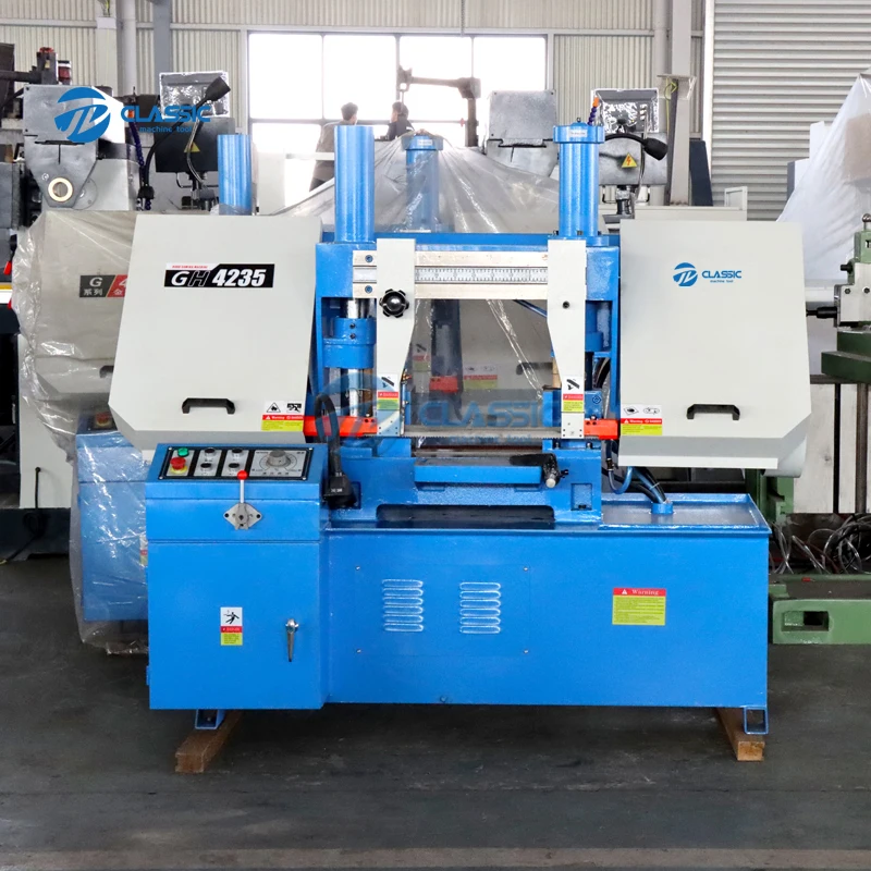 Low Price Double Column Horizontal Metal Steel Iron Cutting Band Saw Sawing Machine GH4235