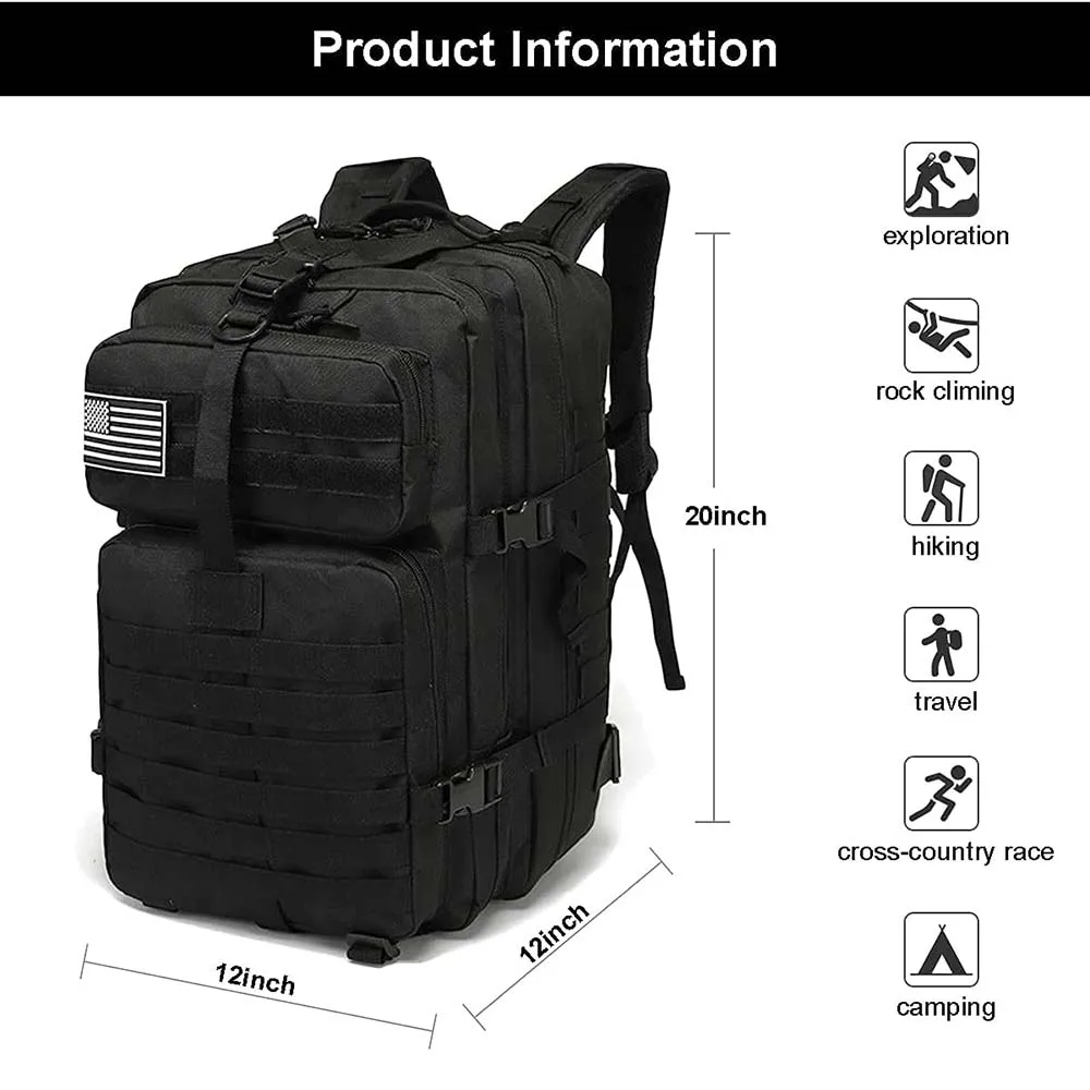 FREE SAMPLE Assault Utility Backpack Large Training Assault Backpack Camping Hiking Bag