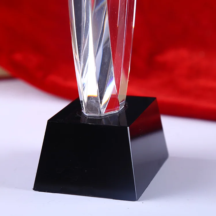 Custom Souvenir Acrylic Plaque Sail Arrow Blank Crystal Award Trophy