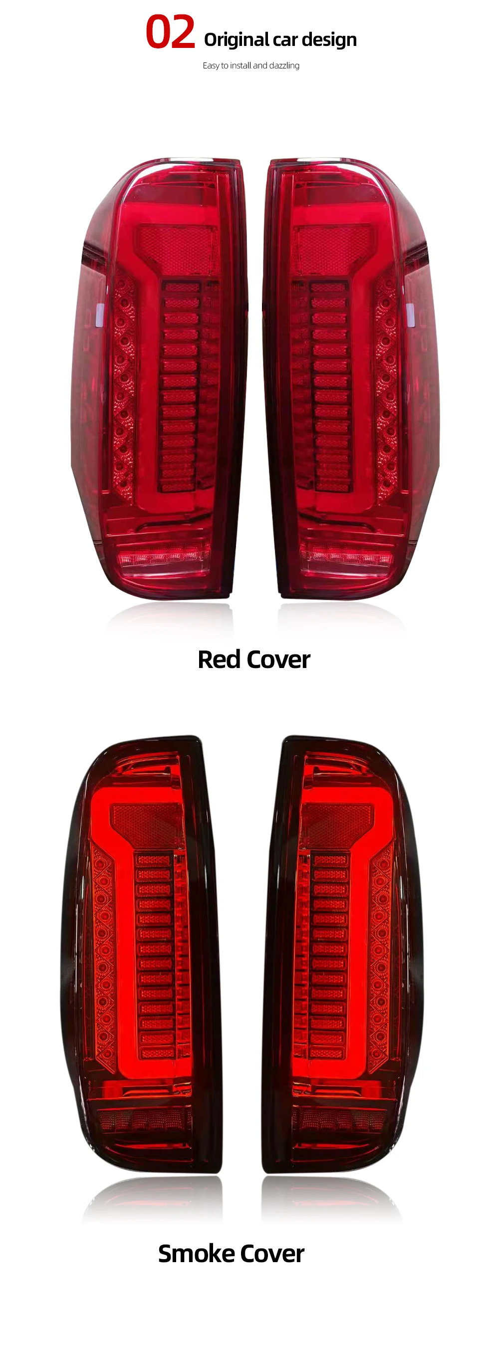 Car Styling Led Tail Light Red Rear Tail Light Brake Lamp Brake Light