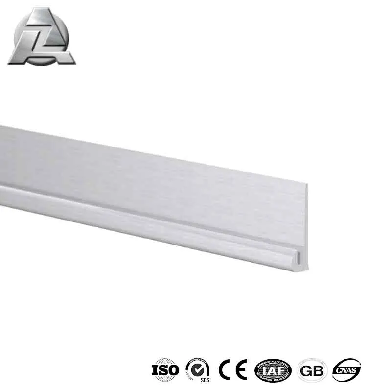 Low Volume Customized Metal Extruded Aluminum Alloy j Shape Channel J-channel Track Section Product Profile Extrusion