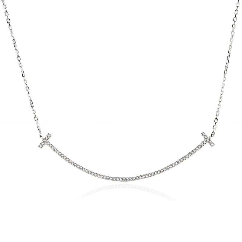 sterling silver smile necklace