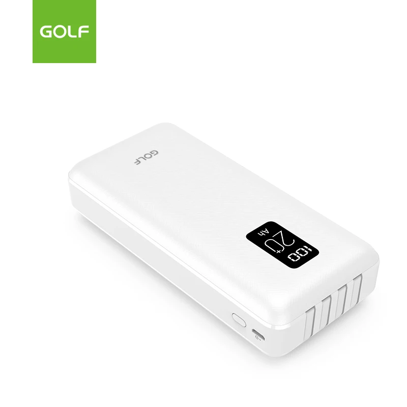 20000mah Power Bank Digital with Built-in Cable High Capacity  Mobile Charger Factory Price 20000mAh LCD Power Bank