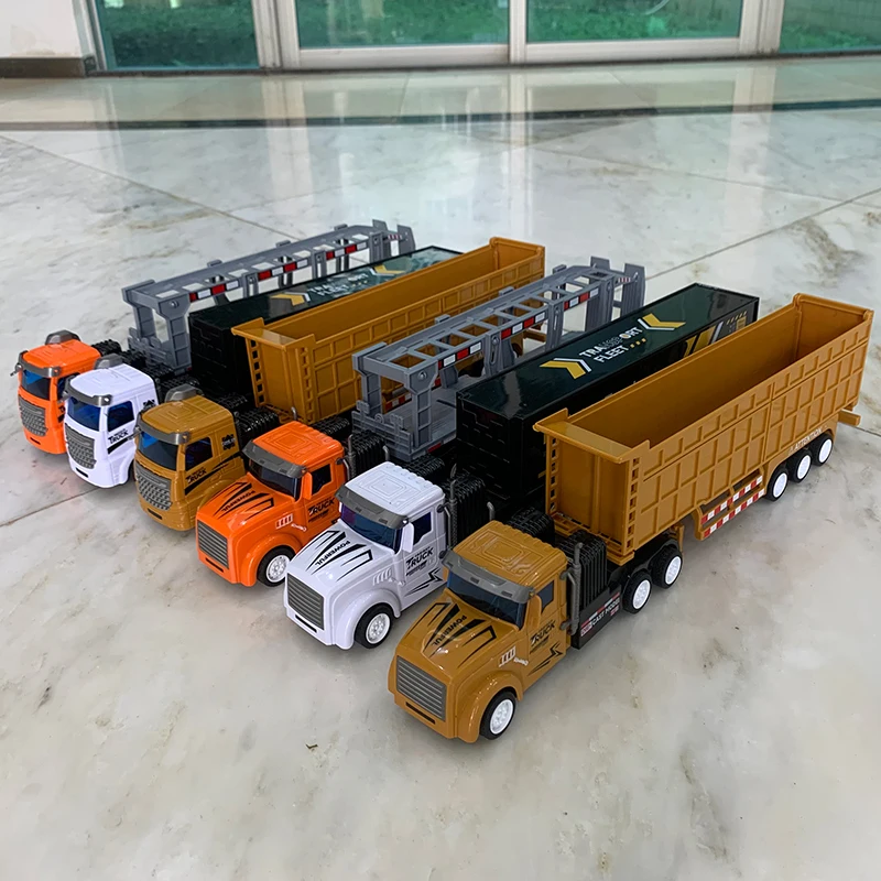 Rc Dump Truck With Trailer 132 Mini Semi Truck Toy Remote Control Car Construction Vehicles