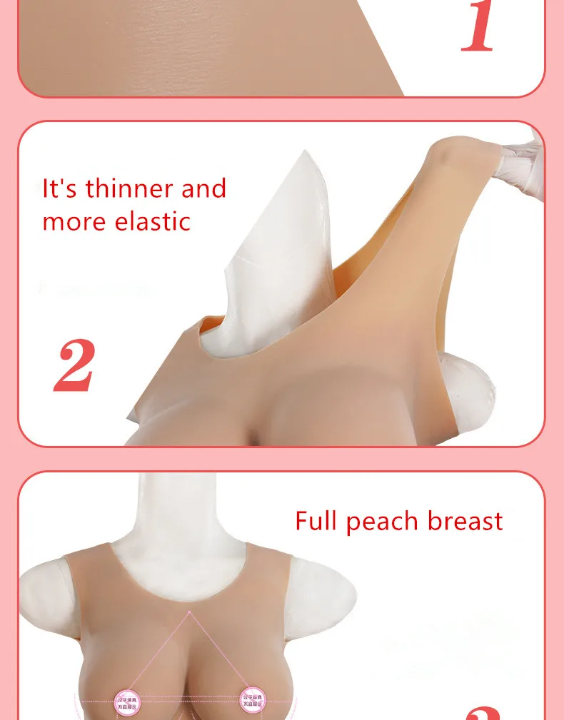 Silicone Breast Forms, S Cup Fake Boobs, Elastic Cotton Filled Breast Forms  for Crossdressers Transgender Cosplay Mastectomy Crossdresser Transgender