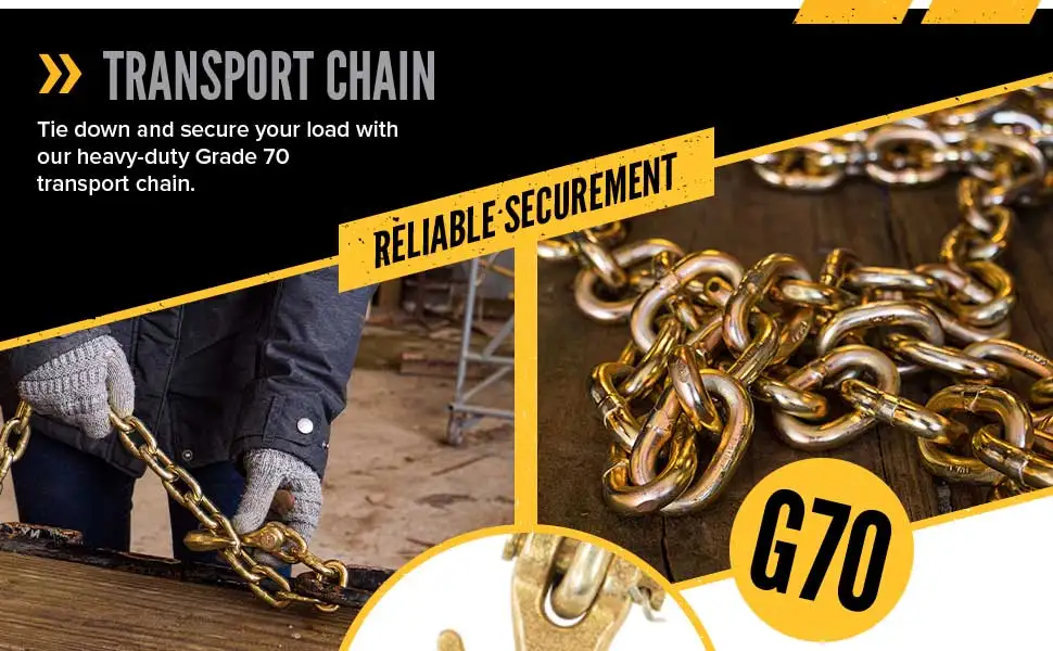 Truck Trailer Towing G70 Chain Transport Ratchet Load Binder Chain With