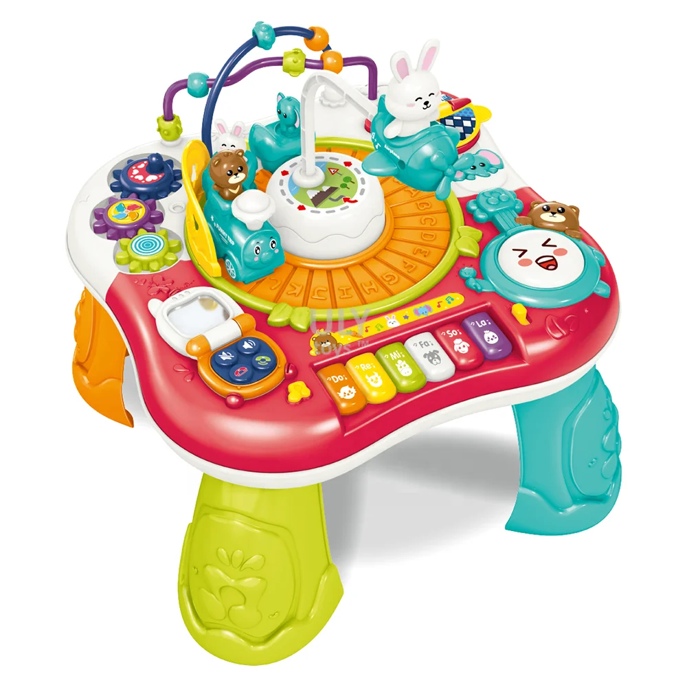 Wholesale Multifunctional 2 In1 Game Table Activity Desk Baby Infant Educational Study Toys