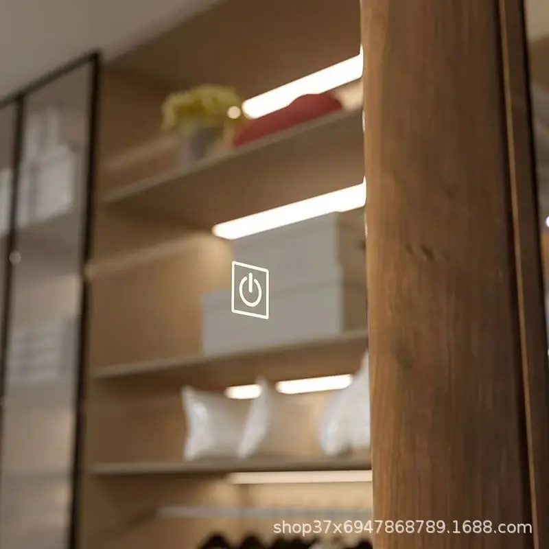 Decorative Luxury Led Full Length Mirror Freestanding Lights Station