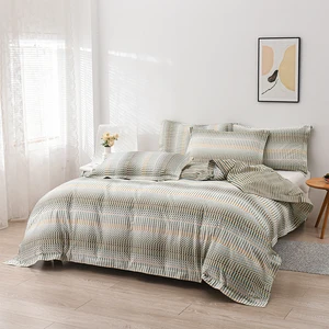 Hot Sale Digital Print Bed Sheet Bedding Sets Customization Patterns Duvet Cover Pillowcase Set