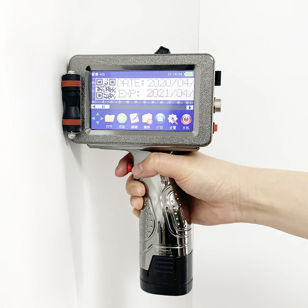 Ручной струйный принтер, машина для кодирования даты истечения срока годности, Печать переменных данных, металлический логотип