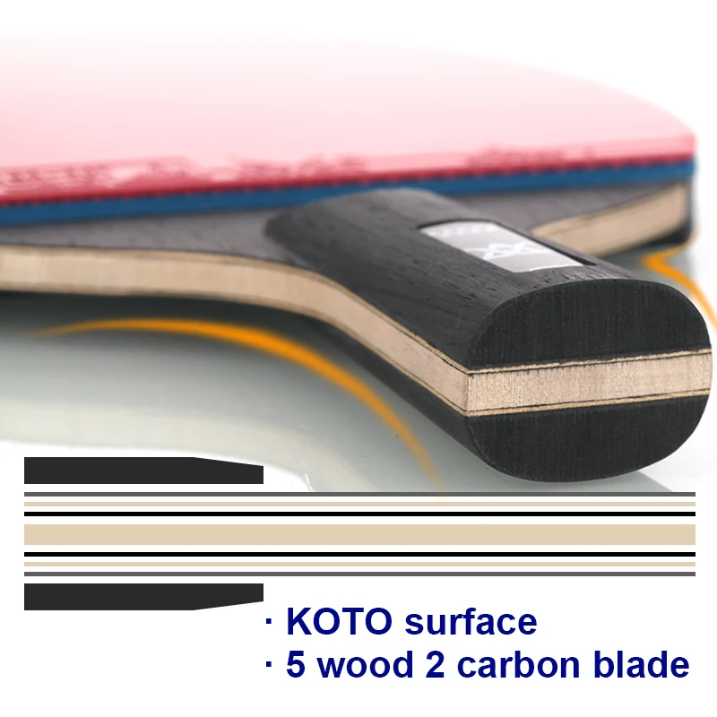 Loki E9 Ping Pong Rackets Suitable for Professional Players Ture Carbon Racket Table Tennis with Powerful Attack