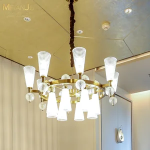 Nouveau Style Dining Chandelier Light Set Textured Frosted Glass with Stainless Steel Body Small Oval Lamp for Hotel Application