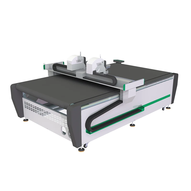 Two Cutter Automatic CNC Two Cutter Digital Vibrating Contour Cutting 3M Adhesive ...