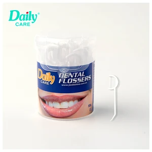 Daily Care Compostable Eco-Friendly PLA Biodegradable Dental Care Floss Picks with Travel Case