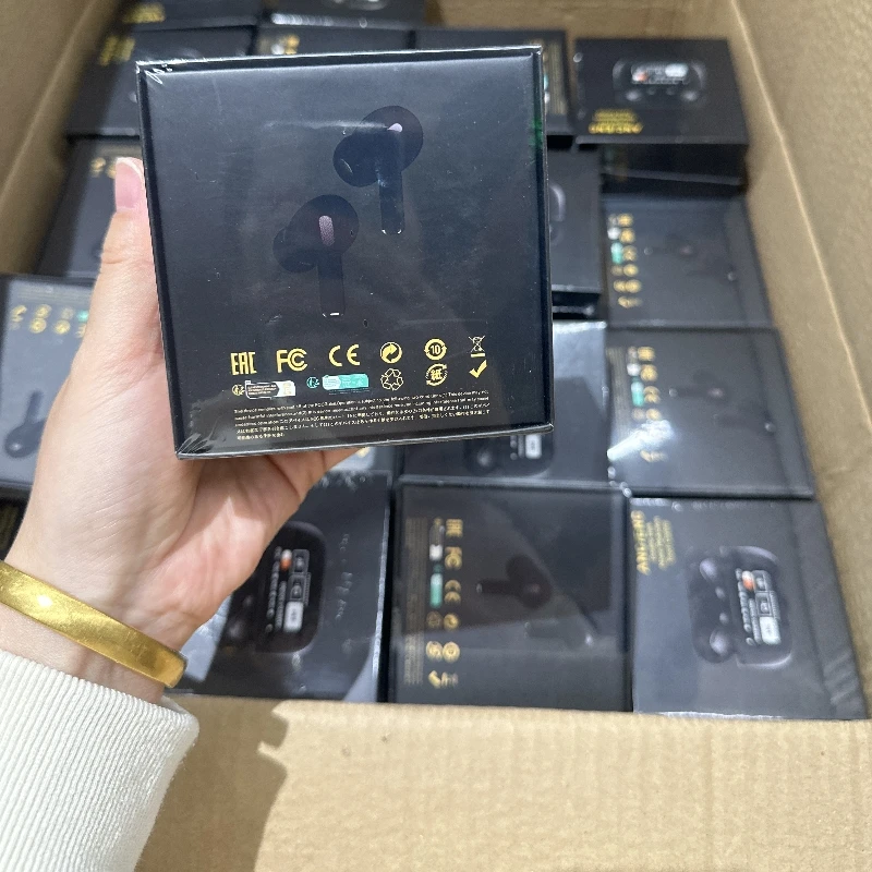 Led Display Wireless Headphone ENC ANC Noise Cancelling Tws Earbuds LCD Black A9Pro Head aperçu 6