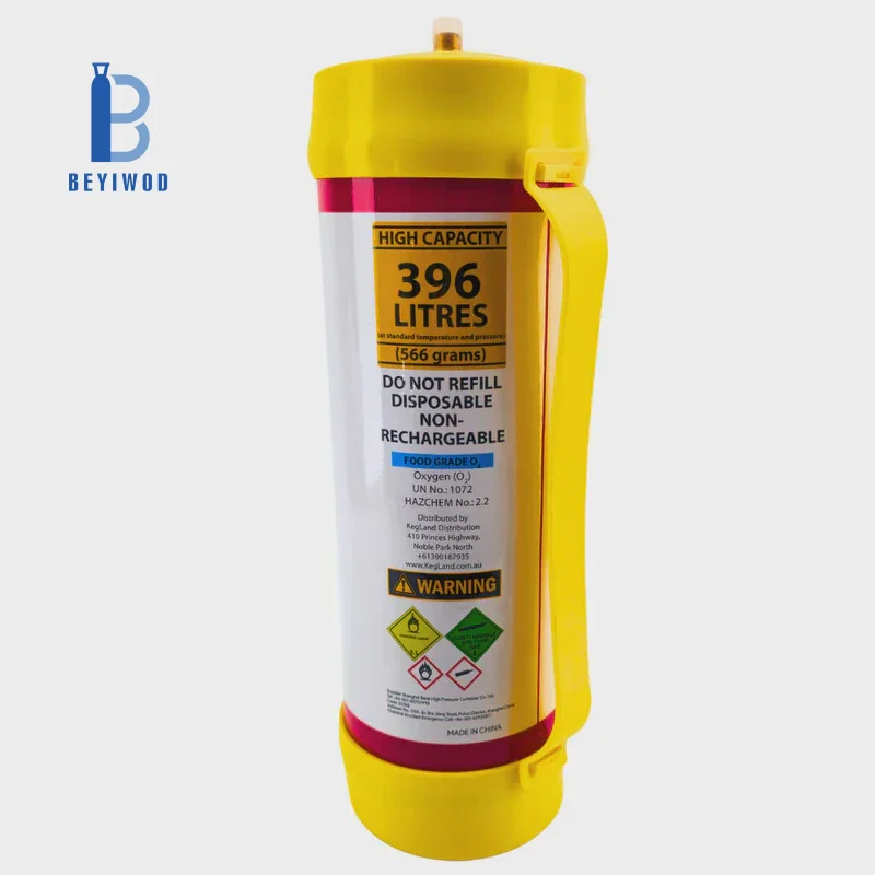 Disposable Helium Balloons 3.3L 2.2L 50 Balloons 70 Balloons HE Steel Gas Cylinder High Purity HE 99.9% for Party