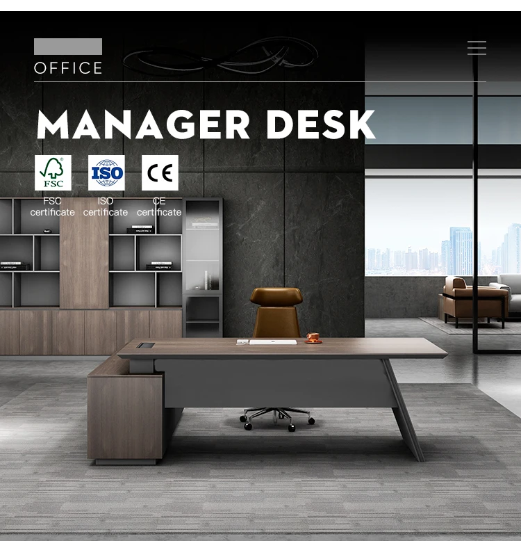 Modern Office Furniture Desk High Tech Executive Desks Boss L Shaped