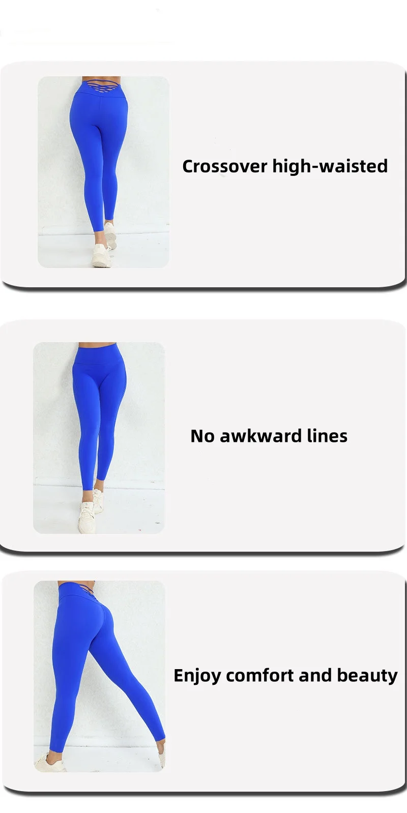 New arrivals high waist yoga leggings custom logo gym back waist cross hollow Outdoor Fitness leggings for women manufacture