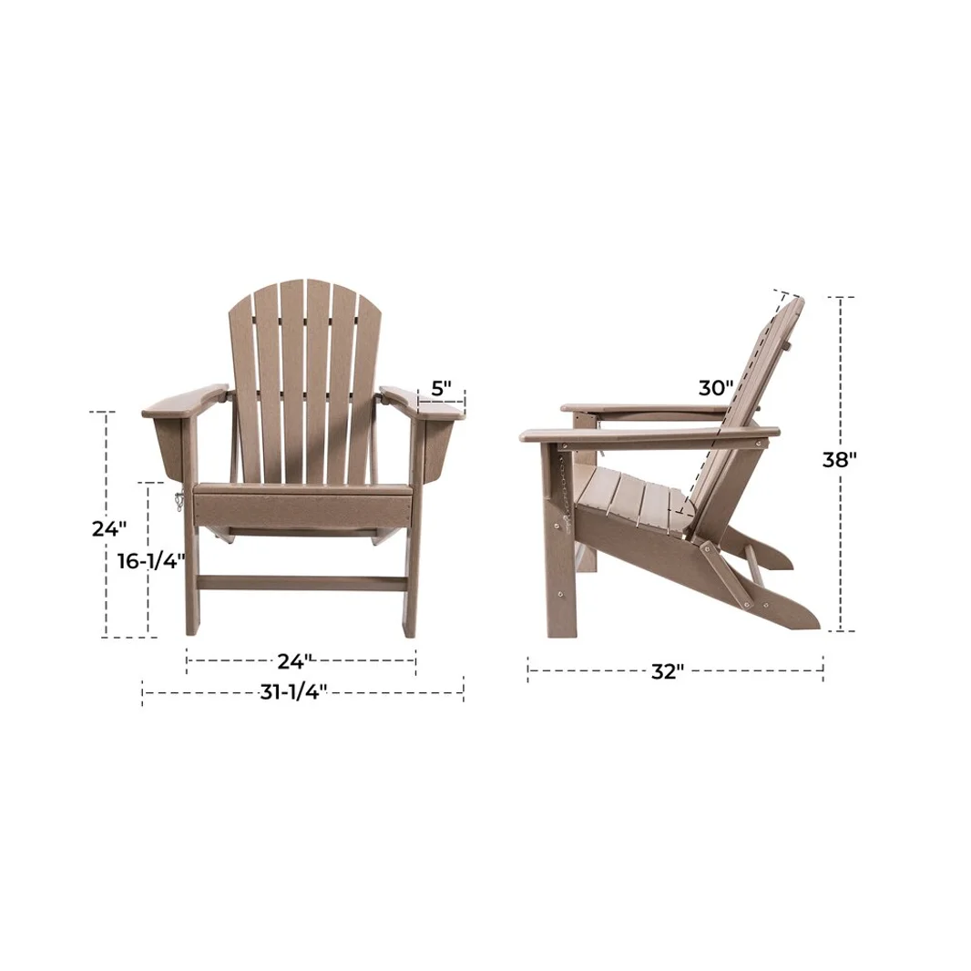 Полиэтиленовый стул Adirondack, скамейка и садовый стул