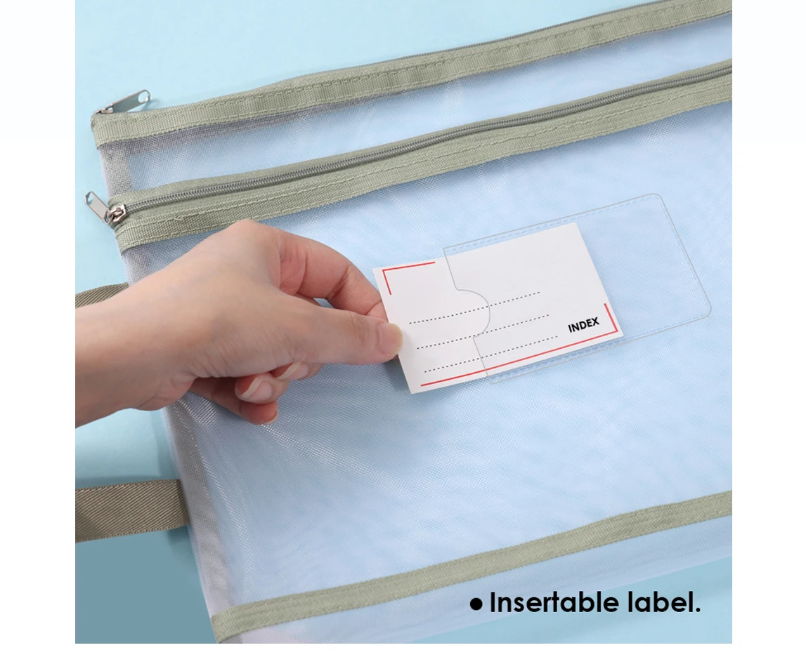 Foska Waterproof Stationery Fabric Office Color Nylon Zipper Bag - Buy ...