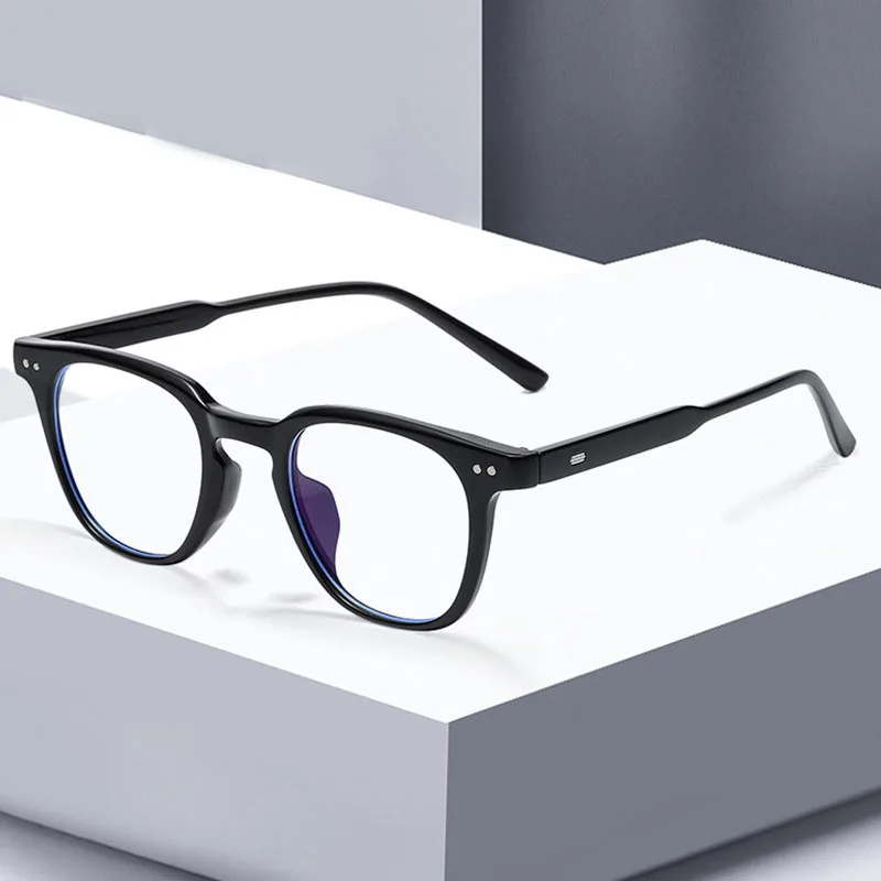 Montures de lunettes optiques pour hommes, très populaires, avec filtre anti-lumière bleue et motif uni._voghion.com