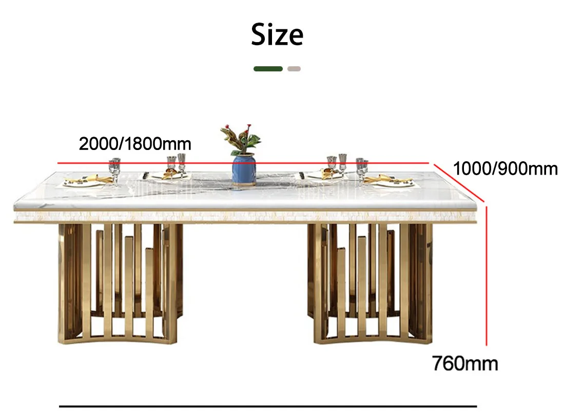 Oem Modern Luxury Mable Dining Table 10 Seater Marble Dinning Table Set