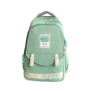 High-End Fashion Ins Backpack for Middle College Students Large Zipper Closure Waterproof Design Student