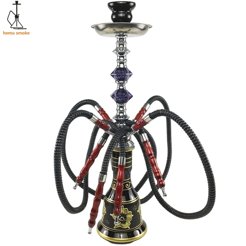 Hot Shisha Hookah Wholesale 4 Pipes Sheesha Hookahs For Shisha Bar