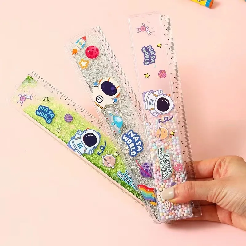 Quicksand ruler girl heart cartoon creative ruler cute primary school ...