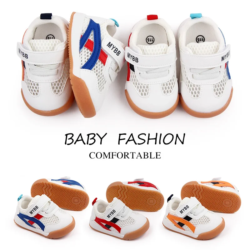 Hot Selling Summer Baby Toddler Prewalker Unisex Shoes Single Layer Mesh Design details