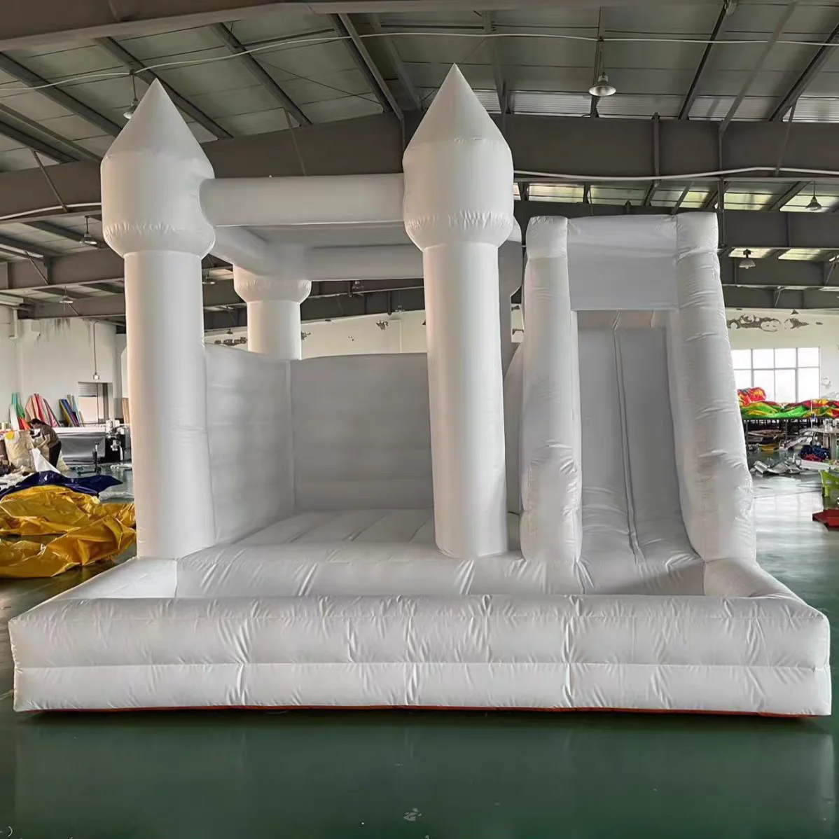 Hot Sale Custom White PVC Inflatable Bouncy Castle Factory Direct Kid's Event Rental for Bounce House Parties Trampoline Parks