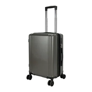 Wholesale Unisex  Trolley Luggage Custom Logo Accepted Soft PC Suitcase with Spinner Caster