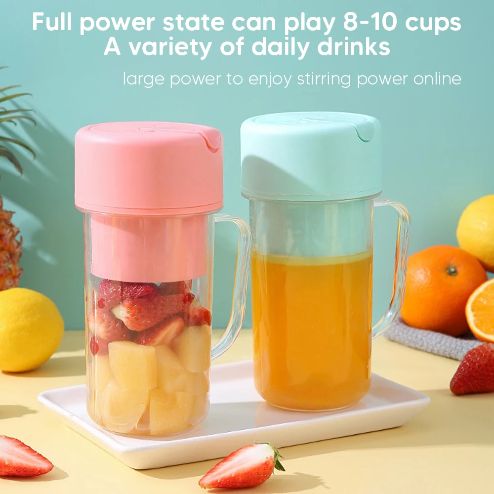 2023 New Usb Electric Stainless Steel Fruit Juicer Cup Extractor