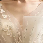 Bride European Style Temperament Lace Crystal America Detachable Train Mermaid Wedding Dress