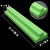 Lot de 4 panneaux souples en coton perlé double épaisseur, vert, 80 cm de long.
